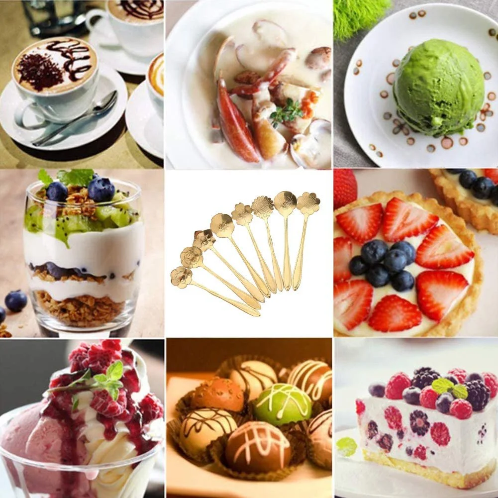 Ложка Квіткова Набір 8 Форм Нержавіюча сталь, фото №4