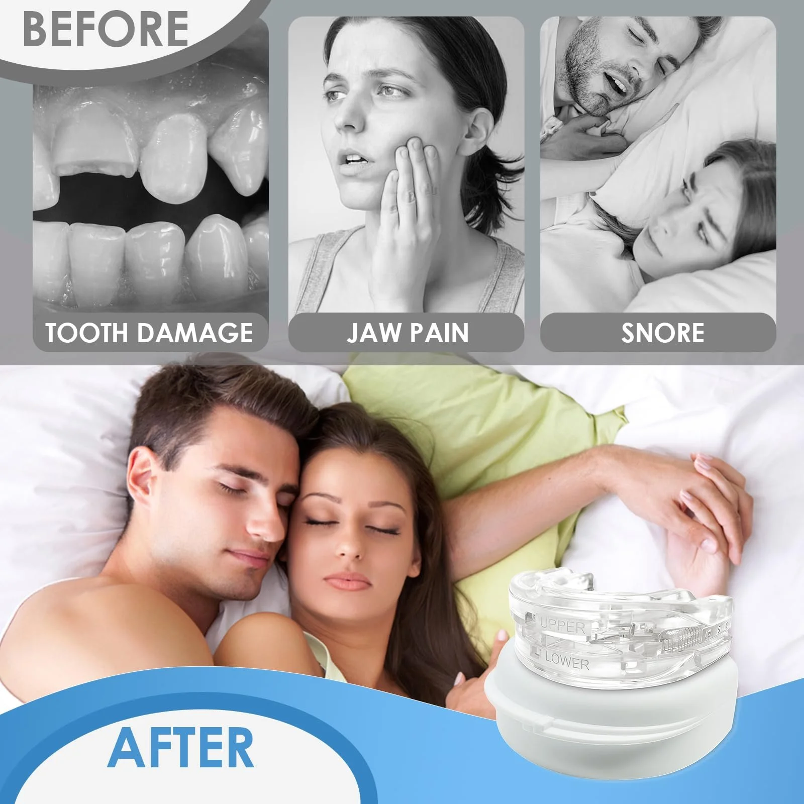 Средство от храпа Профессиональное средство против храпа, регулируемая шина, фото №4