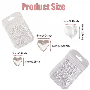 3D у формі серця (250 шт.) Прозорі акрилові стрази у формі серця DIY вироби, манікюрні аксесуари synthetic.ua - Фото 1