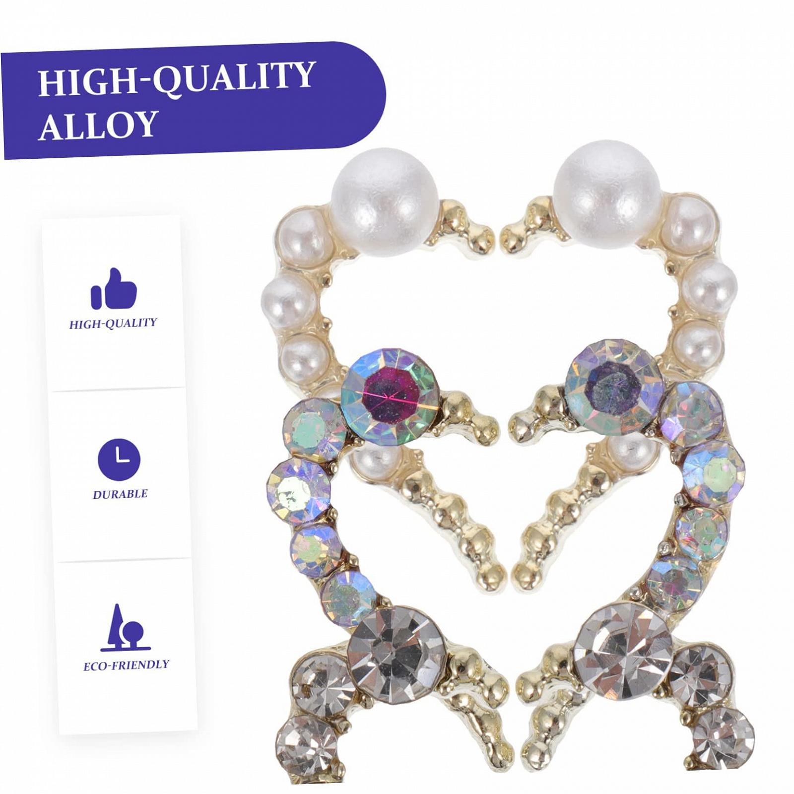 Аксесуари для нігтів Прикраса для нігтів Серце Glitter Alloy, фото №5