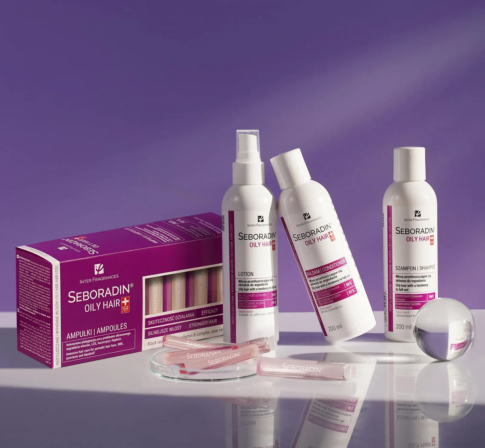 Ампули Seboradin для жирного волосся проти випадіння волосся при псоріазі та лупі, фото №8