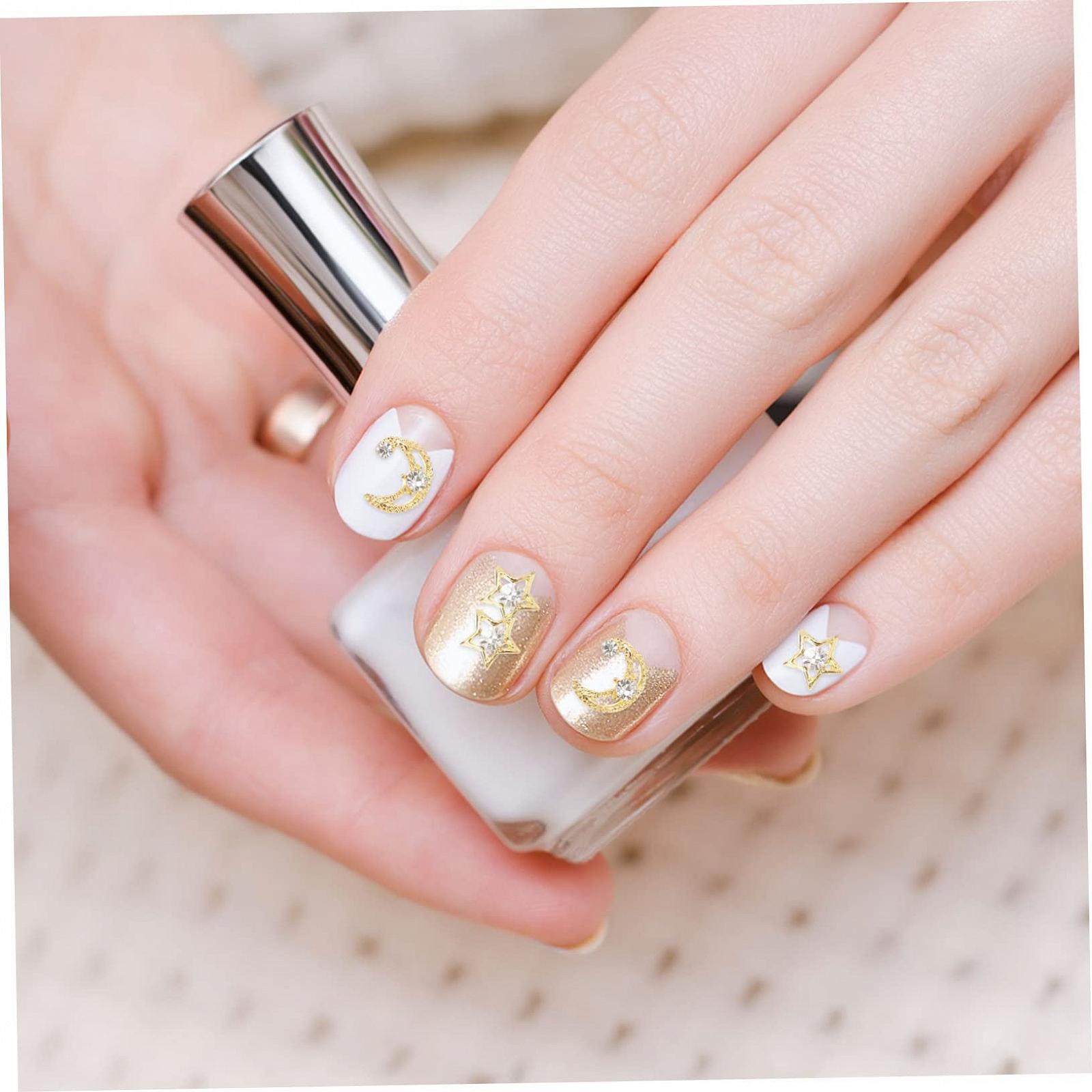 Украшения для ногтей MERRYHAPY Звезды Луна Камни 30 шт., фото №3