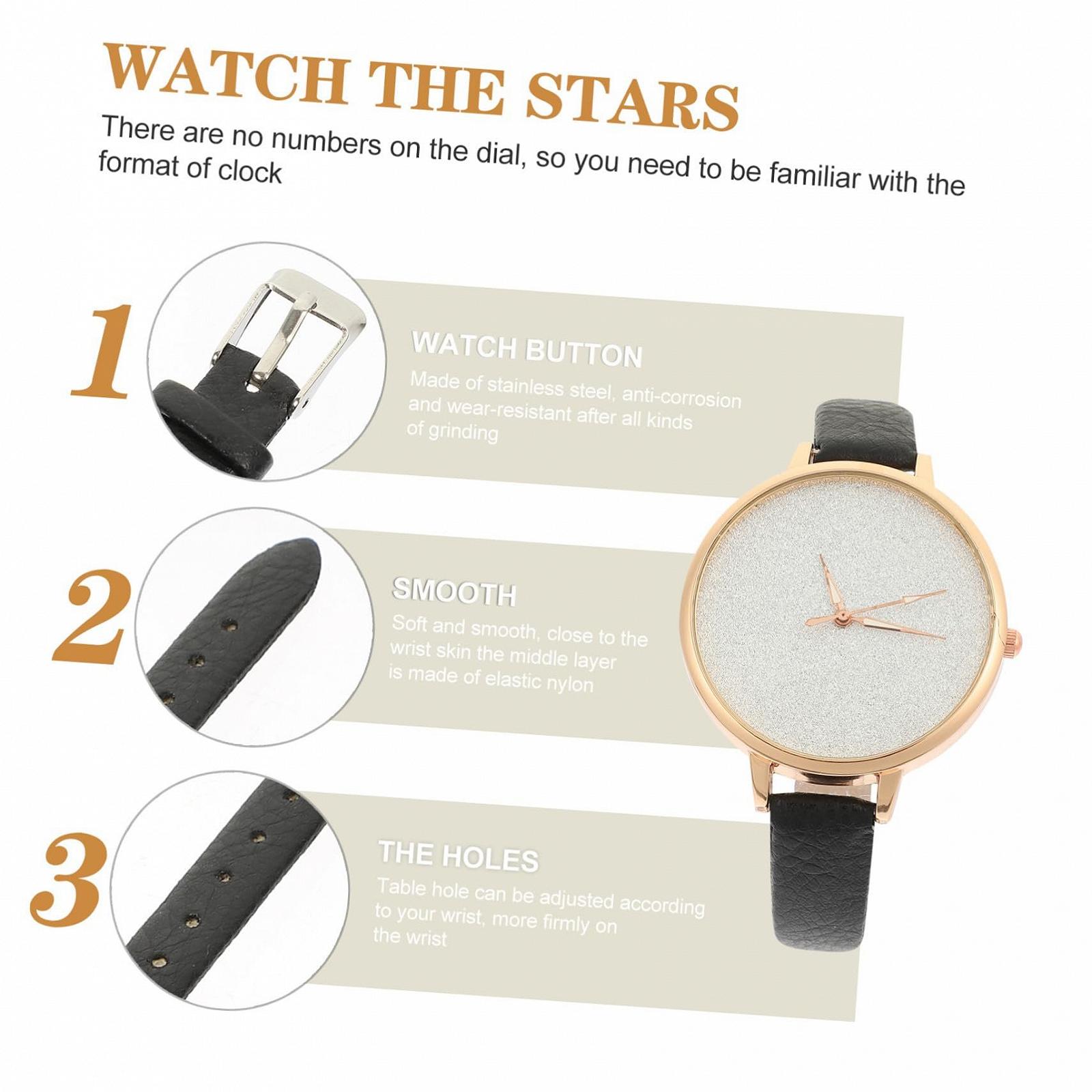 Жіночий годинник PartyKindom з регульованим ремінцем, аналоговий кварцовий годинник, фото №6