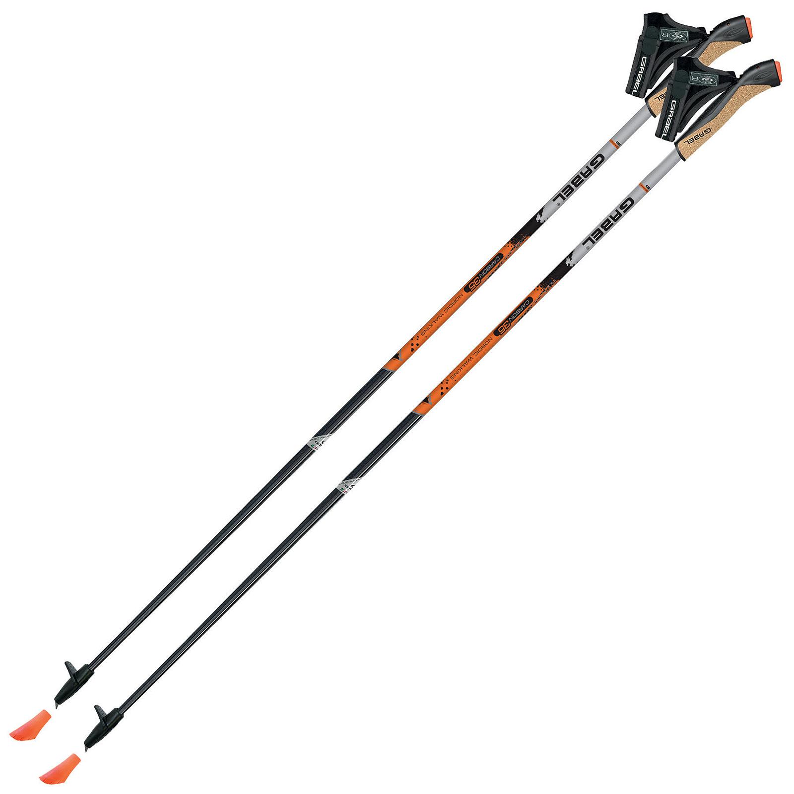 Палки для скандинавской ходьбы Gabel X-1.35 Active Knife Black/Orange 115 7008361151150, фото №1