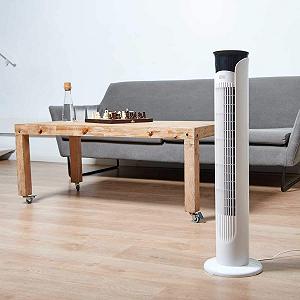 Вентилятор Башенный BLACK+DECKER BXEFT47E, 45 Вт, 3 скорости, таймер 12 ч, 81 см, белый synthetic.ua - Фото 1