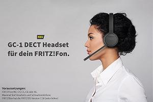 Наушники GEQUDIO GC-1 DECT для FritzBox Беспроводная с управлением вызовами на FritzFon 1-Ухо synthetic.ua - Фото 1