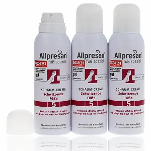 Крем-пена для ног Allpresan Fuß Spezial No. 5 для потеющих ног 3 х 125 мл synthetic.ua - Фото 1
