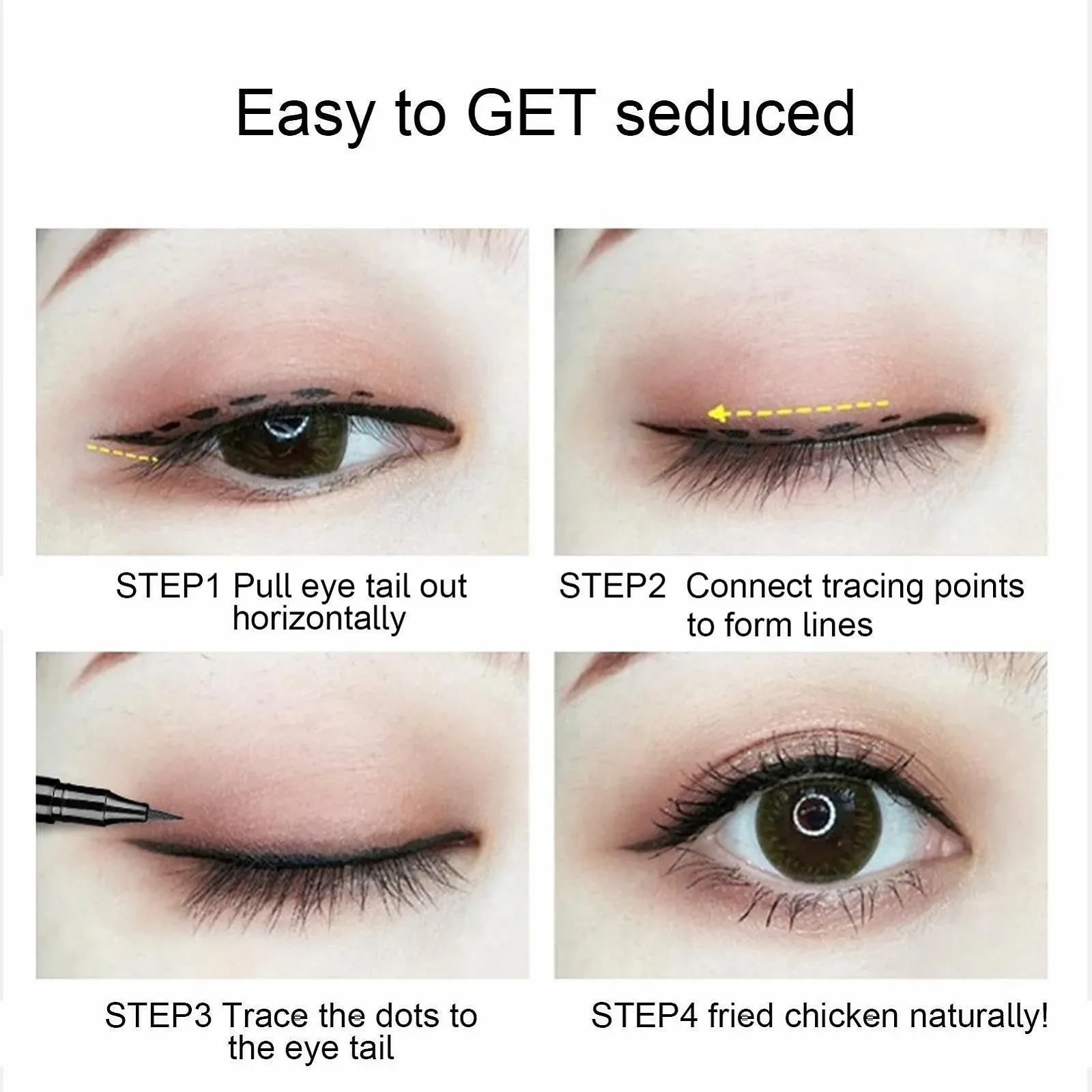 Рідка Підводка для Очей Fowybe Водостійка, Чорна, фото №4