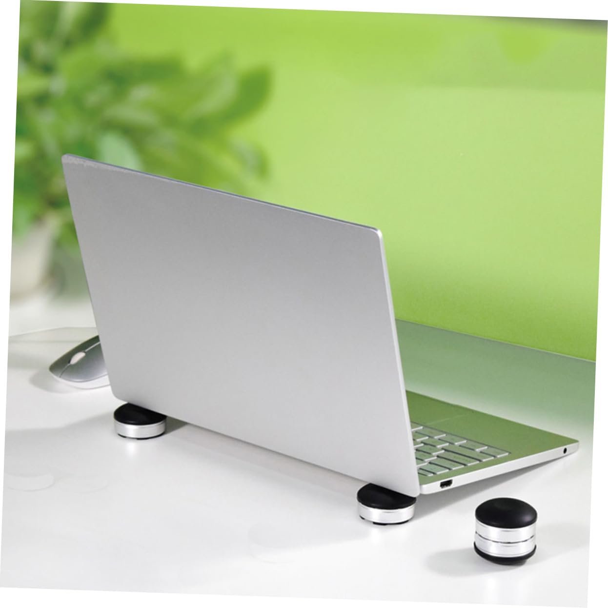 Подставка для ноутбука Регулируемая по высоте с нескользящей эргономичной охлаждающей подставкой для охлаждения ноутбука и комфортного набора текста Практичная настольная база для ноутбука и планшета, 2 шт., фото №5 Подставка для ноутбука Регулируемая по высоте с нескользящей эргономичной охлаждающей подставкой для охлаждения ноутбука и комфортного набора текста Практичная настольная база для ноутбука и планшета, 2 шт., фото №5