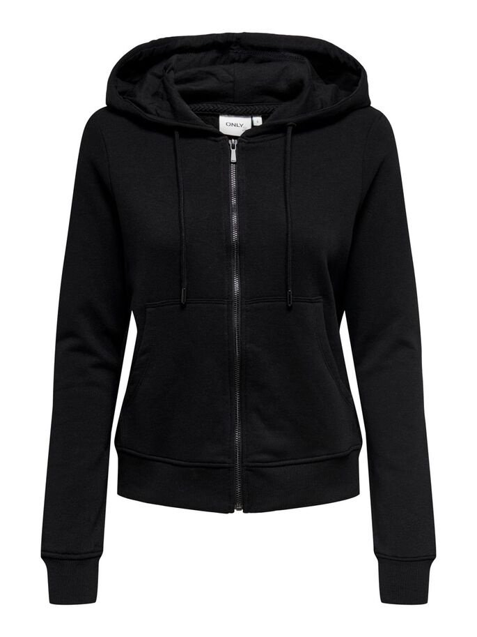 Світшот ONLFEEL LIFE L/S ZIP HOOD SWT 15240765 ONLY  S, фото №1