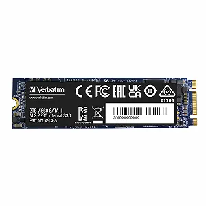 SSD-накопитель Verbatim Vi560 S3 2TB Internal SATA III M.2 2280 3D NAND 550 МБ/с Black - Фото 1
