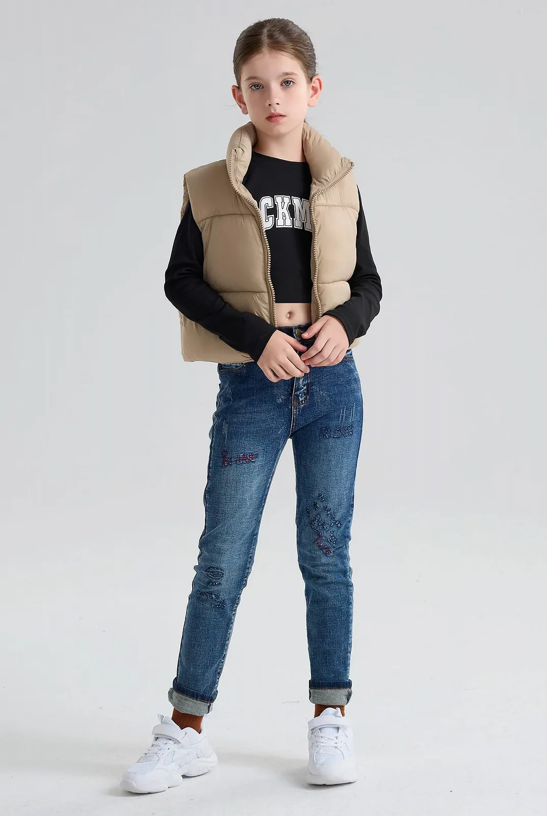 Жилет Пуховик для дівчат maoo garden Зимовий Легкий Водовідштовхувальний, фото №4 Жилет Пуховик для дівчат maoo garden Зимовий Легкий Водовідштовхувальний, фото №4