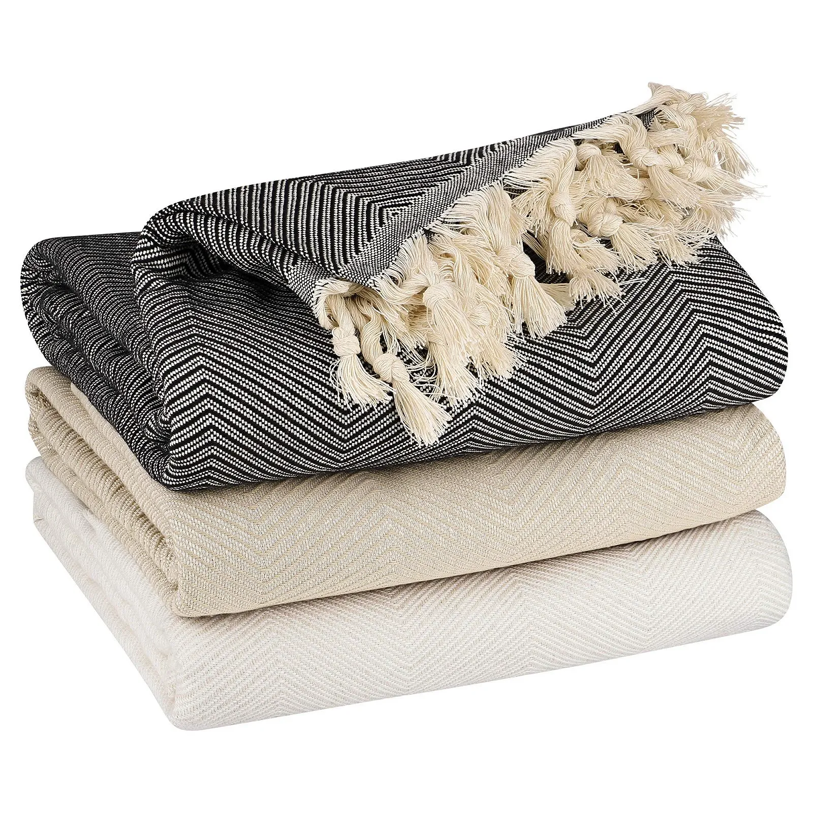 Покрывало Bohoria Очень большое 170 x 230 см, 100% хлопок, Накидка на диван, кресло и кровать, Мягкий плед, фото №3