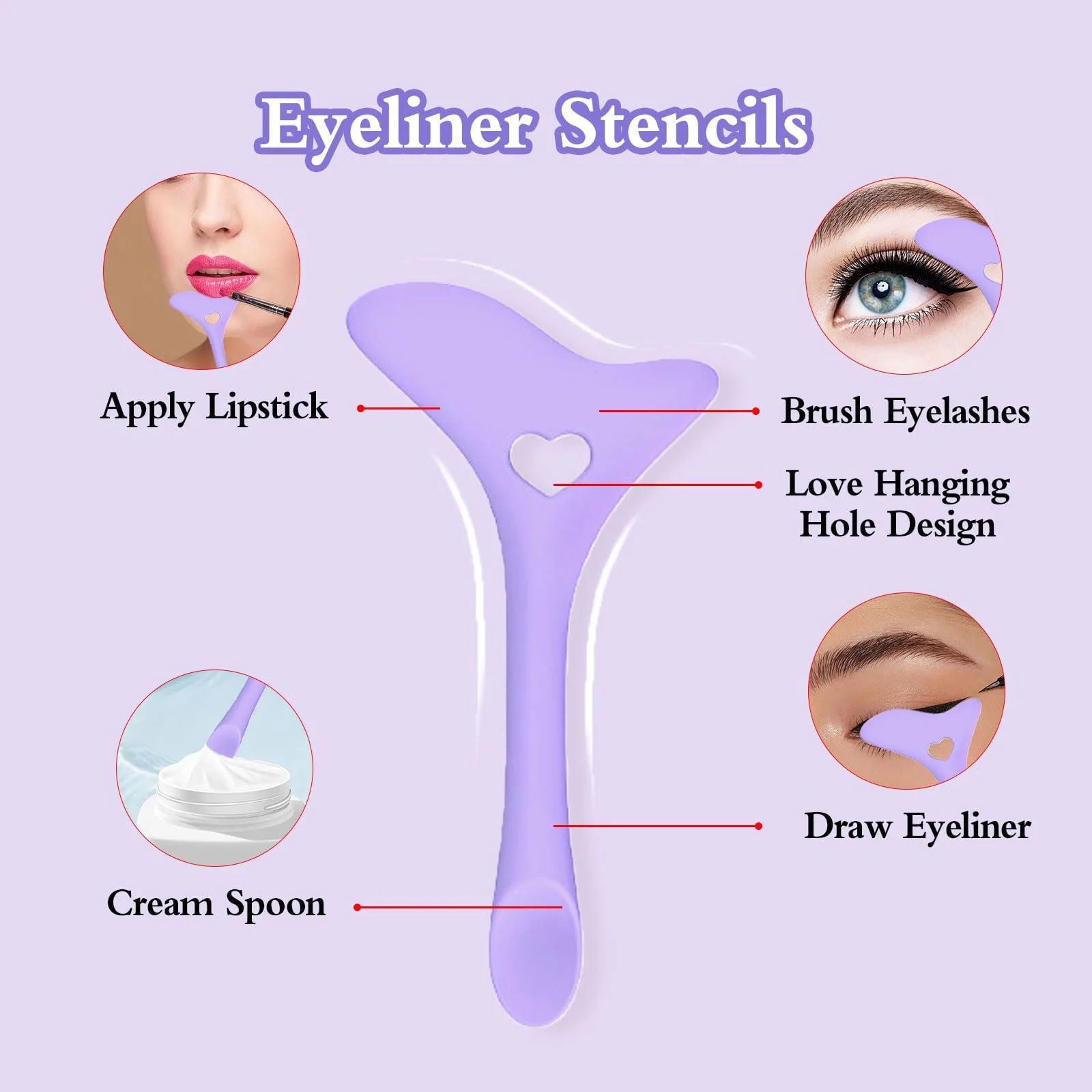 YEJAHY Шаблон для підводки силіконовий набір, фото №6