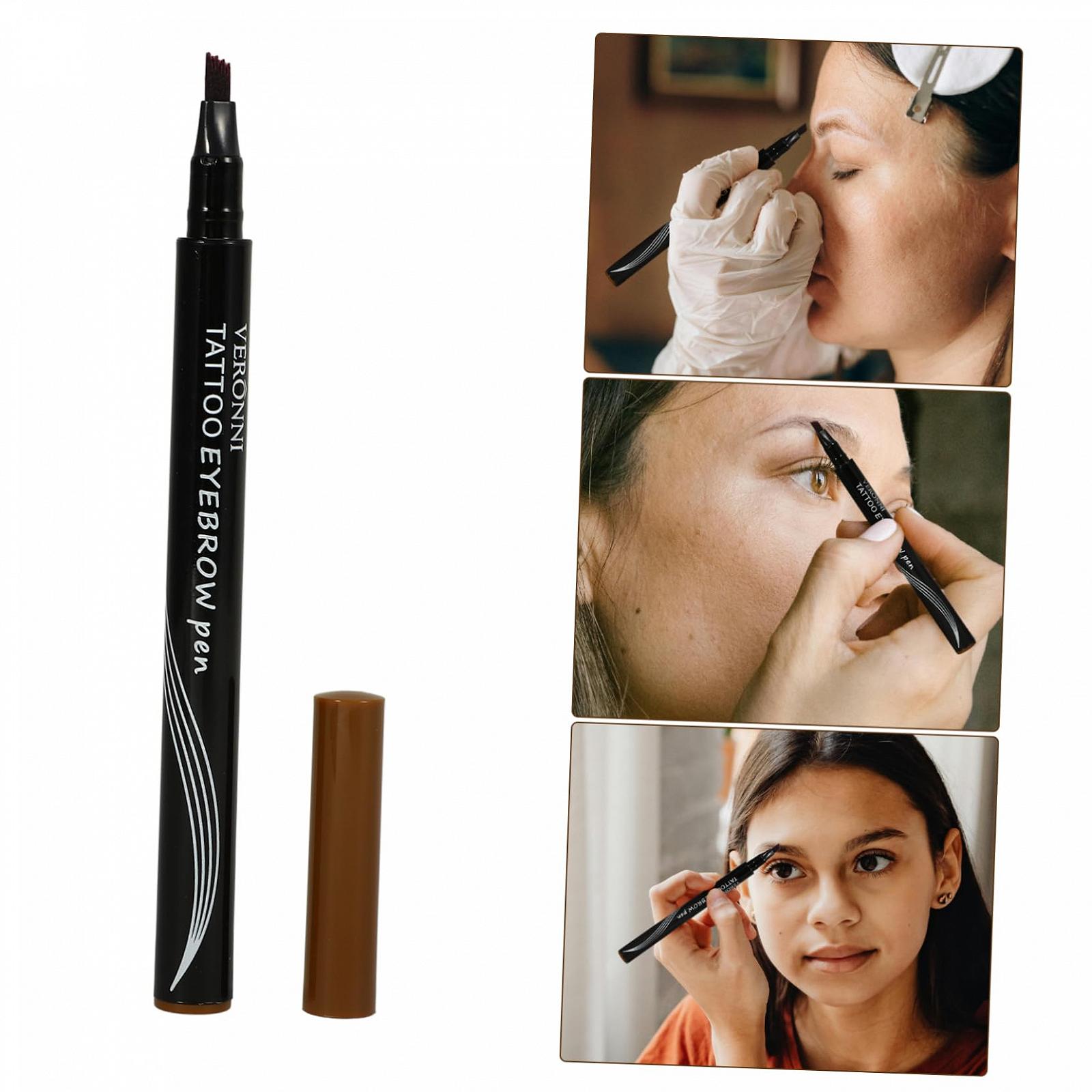 Олівець для брів HAPINARY Vierzackiger Dunkelbraune Anti Schweiß, фото №6