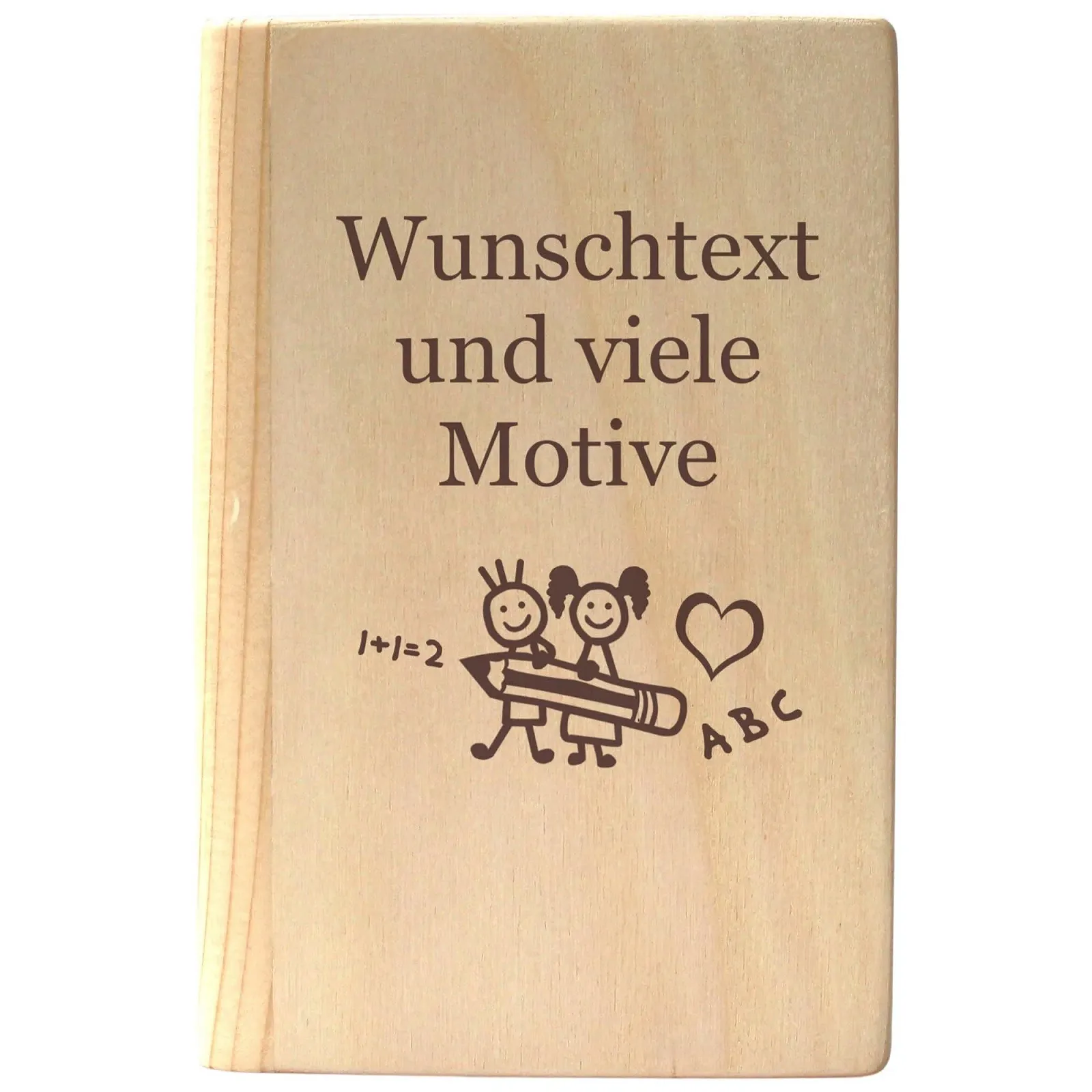 Скарбничка Wooden School Enrolment Personalised Book Shape, фото №1