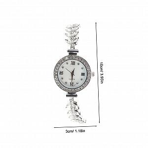 Наручные часы Кварцевые WRITWAA Женский Набор Браслет с кристаллами страз Серебристый, серебристый synthetic.ua - Фото 1