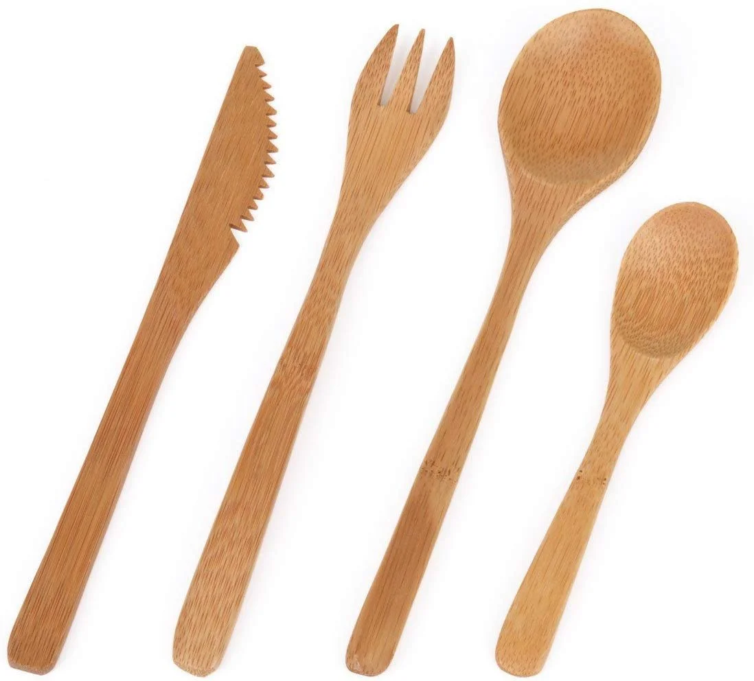 Набір столового приладдя GRÄWE, 41 предмет для 10 осіб, дерев'яне столове приладдя в бамбуковій коробці, екологічно чисте, біорозкладне, фото №3 Набір столового приладдя GRÄWE, 41 предмет для 10 осіб, дерев'яне столове приладдя в бамбуковій коробці, екологічно чисте, біорозкладне, фото №3