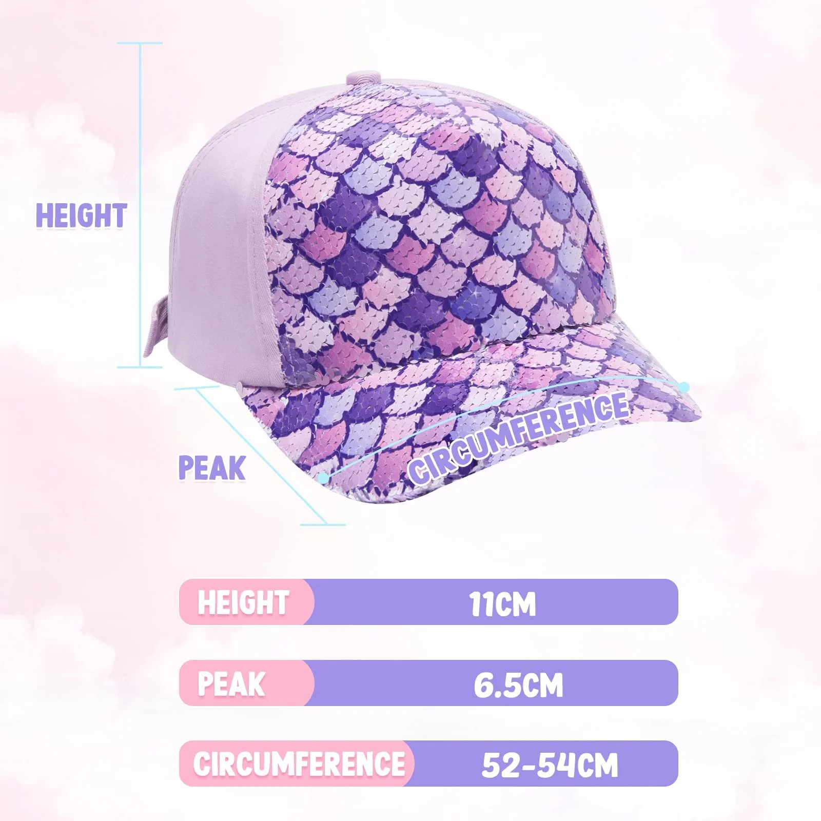 Бейсболка WAWSAM Unicorn для девочек детская регулируемая Snapback, фото №7 Бейсболка WAWSAM Unicorn для девочек детская регулируемая Snapback, фото №7