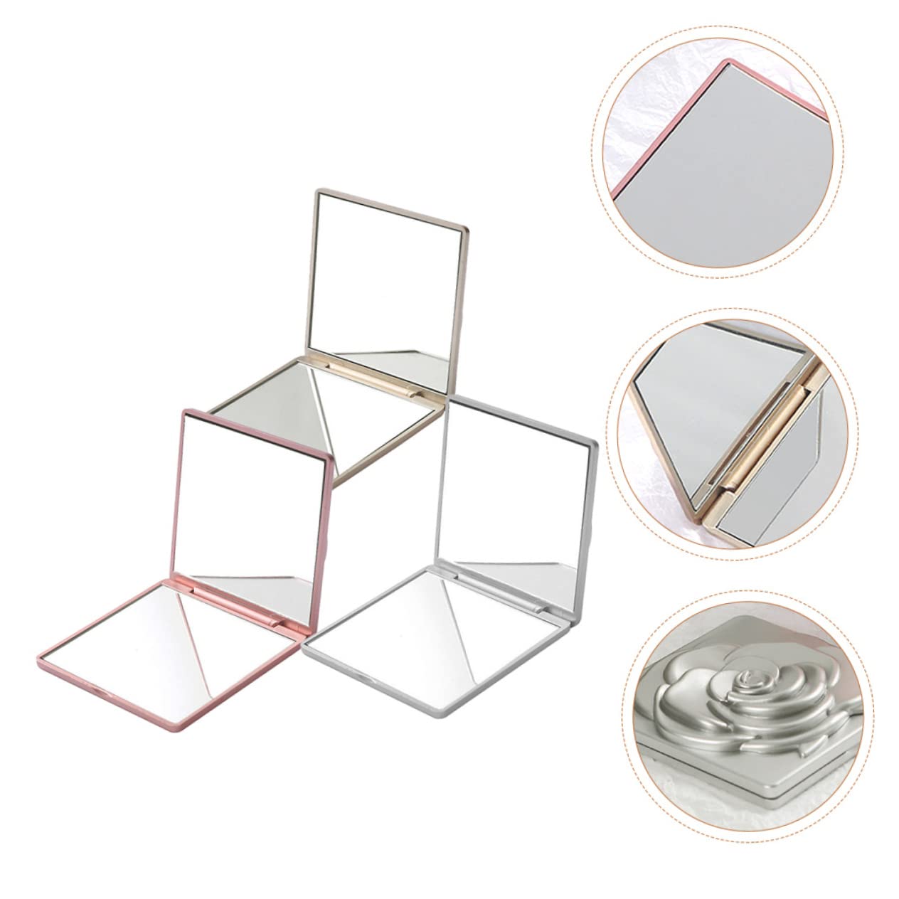 Дзеркало Angoily Reisebrieftasche 12 STK Doppelseitiger Schminkspiegel Falten Kleiner Reise Tragbarer, фото №5 Дзеркало Angoily Reisebrieftasche 12 STK Doppelseitiger Schminkspiegel Falten Kleiner Reise Tragbarer, фото №5