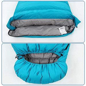 Спальний мішок MYVVKIA ультралегкий чотирьохсезонний фіолетовий з компресійною сумкою synthetic.ua - Фото 1