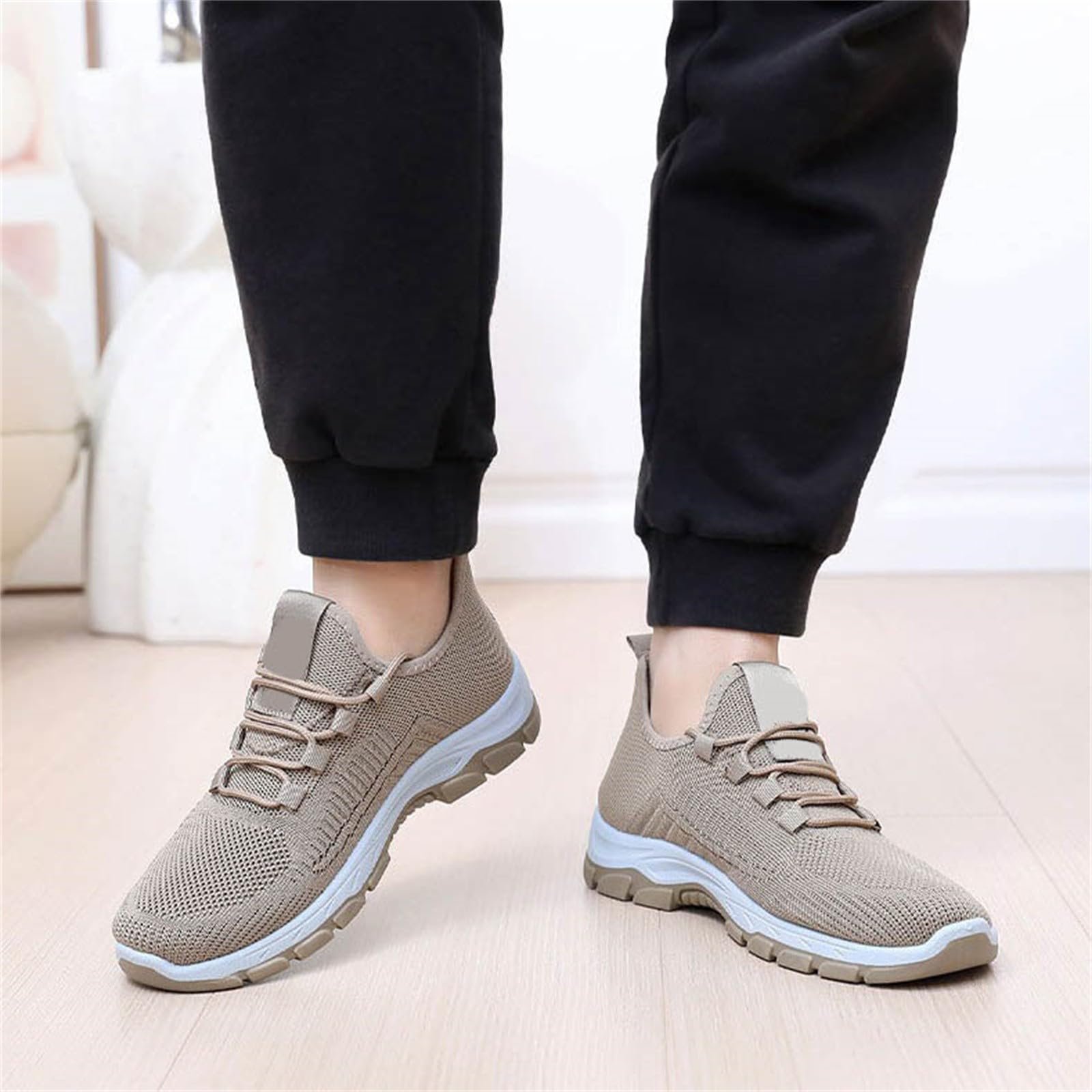 Кроссовки Chanpning Легкие мужские со стальным носком Модные спортивные Нескользящие для бега Повседневные Удобные туфли, фото №5