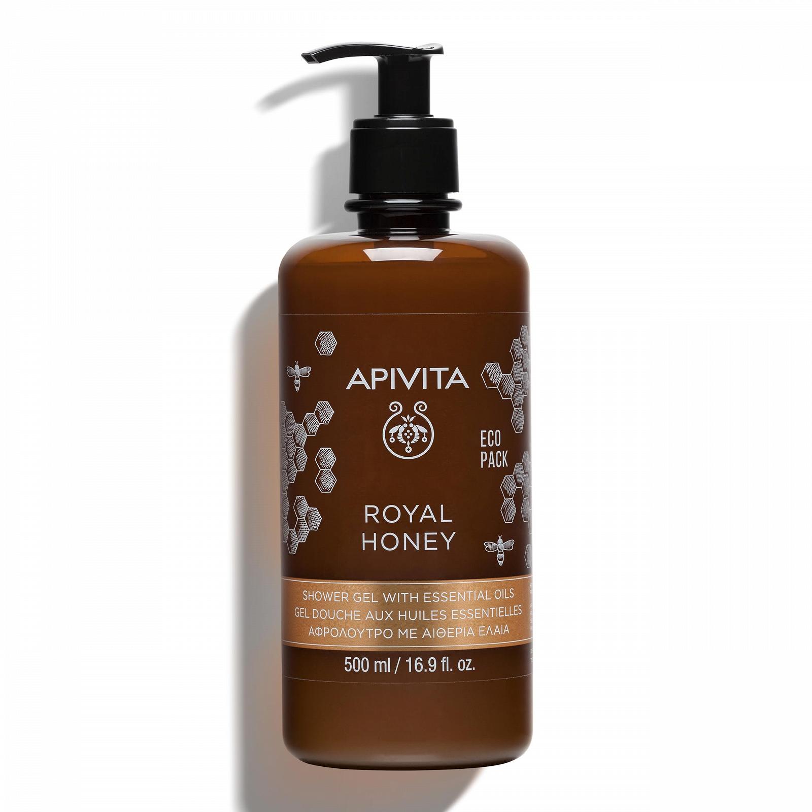 Гель для душа Apivita Royal Honey с медом и эфирными маслами 500 мл, фото №1