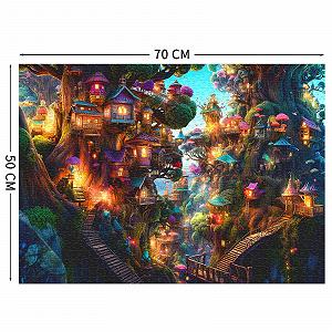 Пазл Fantasy Tree Houses 1000 елементів 70 x 50 см 1.8 мм synthetic.ua - Фото 1