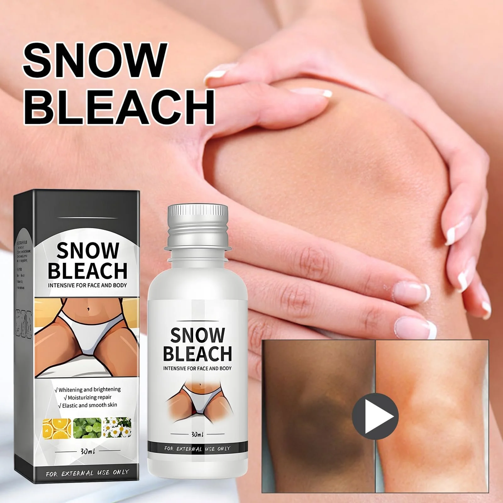 Крем для тіла Snow Bleach для інтимних зон, паковання з 2 шт, фото №7