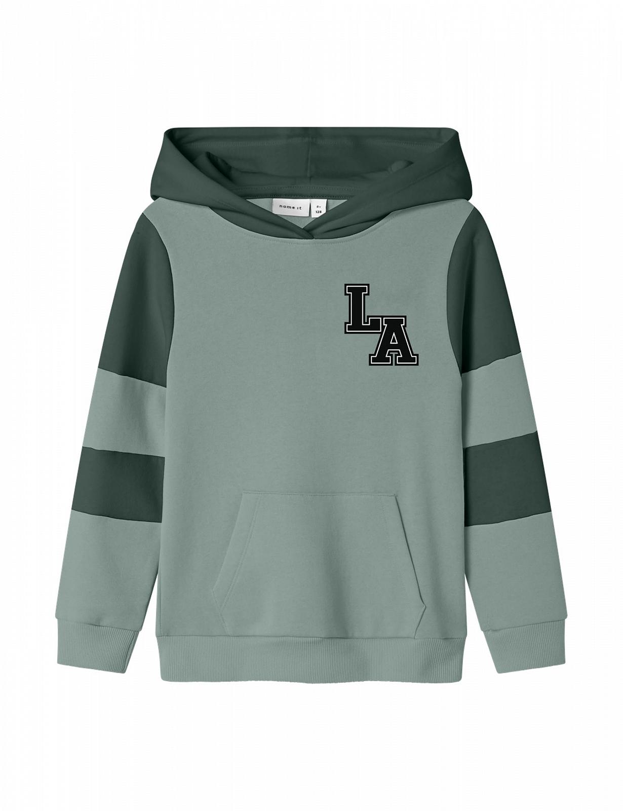 Толстовка NAME IT Nkmnath LS Sweat Wh Bru Ps, фото №1