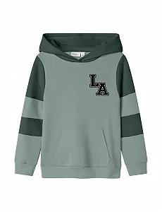 Толстовка NAME IT Nkmnath LS Sweat Wh Bru Ps - Фото 1