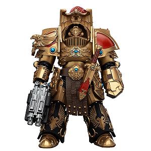 Фигурка Экшн Joytoy Warhammer The Horus Heresy 1/18 Legio Custodes Aquilon Terminator Squad Aquilon с Lastrum Storm Bolter JT00744 synthetic.ua - Фото 1