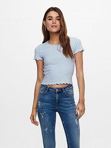 Блуза ONLEMMA SHORT TOP NOOS JRS 15201206 Halogen Blue ONLY Блакитний L - Фото 1