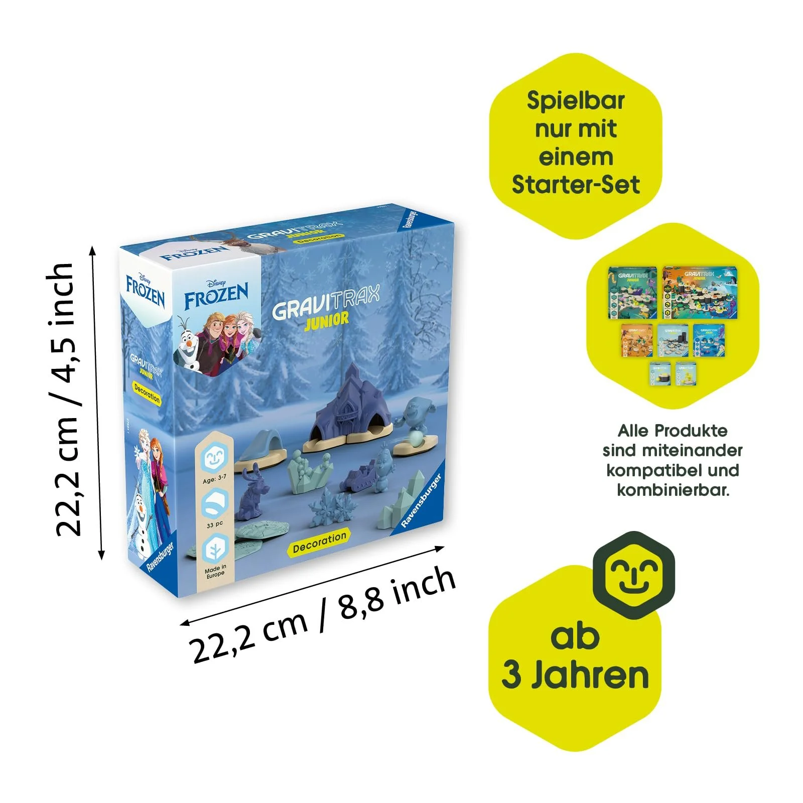 Система мраморных дорожек Ravensburger GraviTrax Junior Extension Disney Frozen, фото №3 Система мраморных дорожек Ravensburger GraviTrax Junior Extension Disney Frozen, фото №3