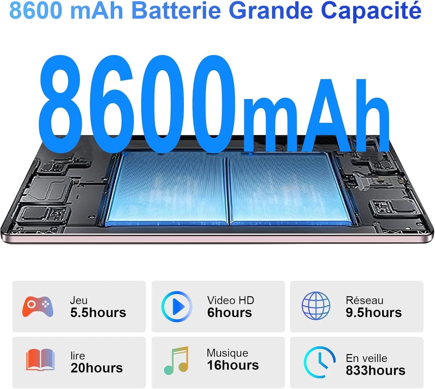 Планшет 11" WUXGA+ Aoswei X800 8+8/256Gb 8 ядер Android 13 8600 mAh Pink, фото №6