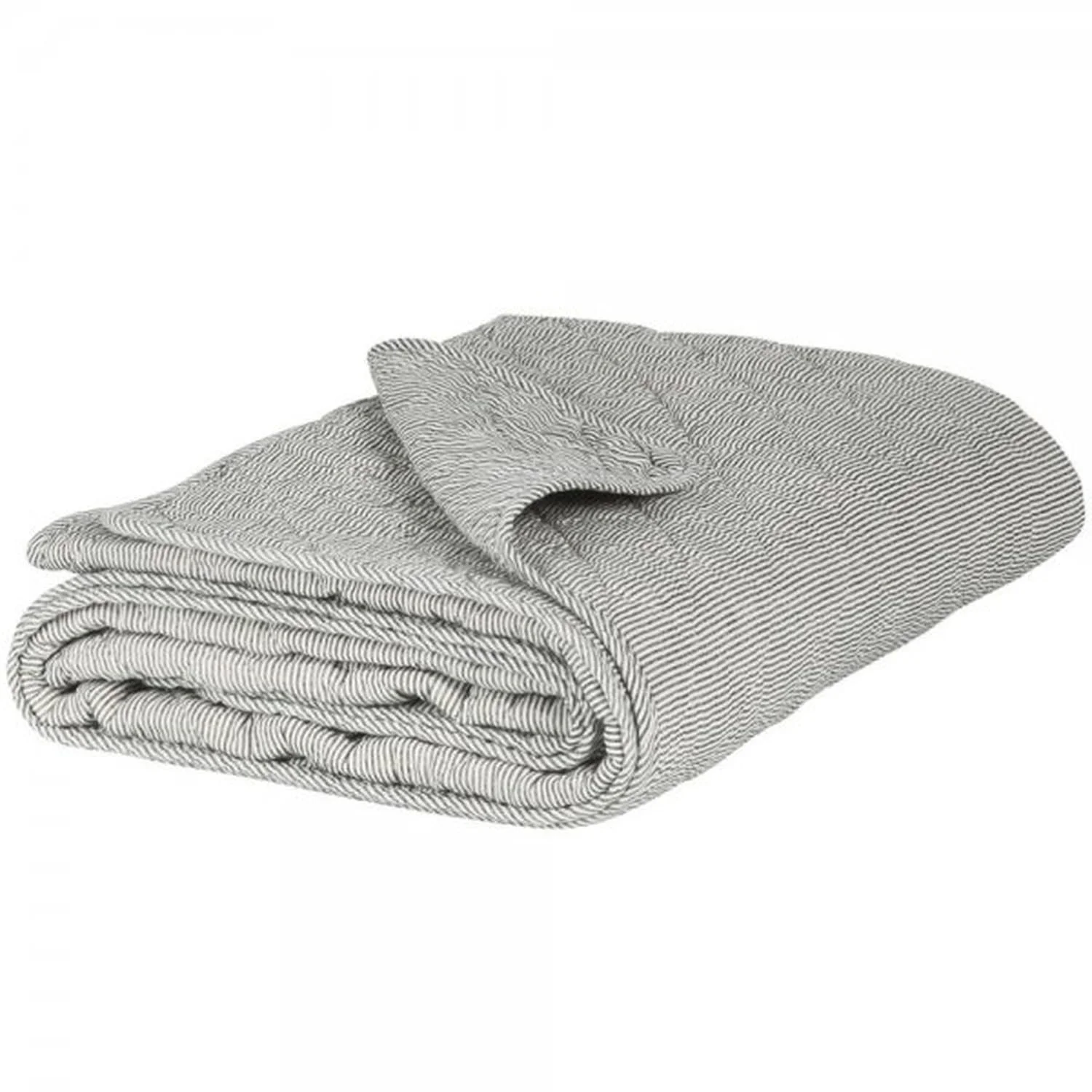 Покривало IB Laursen Білий/Сірий в смужку 180 x 130 см, фото №1