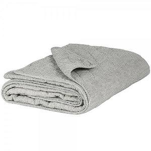 Покрывало IB Laursen Белый/Серый в полоску 180 x 130 см - Фото 1