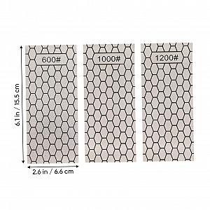 Алмазные шлифовальные пластины VALICLUD 3 шт двухсторонние synthetic.ua - Фото 1