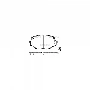 Комплект гальмівних колодок, дискове гальмо TRISCAN 8110 50017 для MAZDA, передня вісь - Фото 1