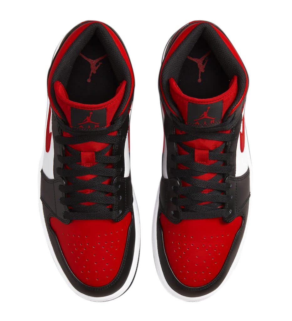 Кросівки Jordan Air 1 Mid Gym Red Black Toe DQ8426-106, розмір 44, фото №4 Кросівки Jordan Air 1 Mid Gym Red Black Toe DQ8426-106, розмір 44, фото №4