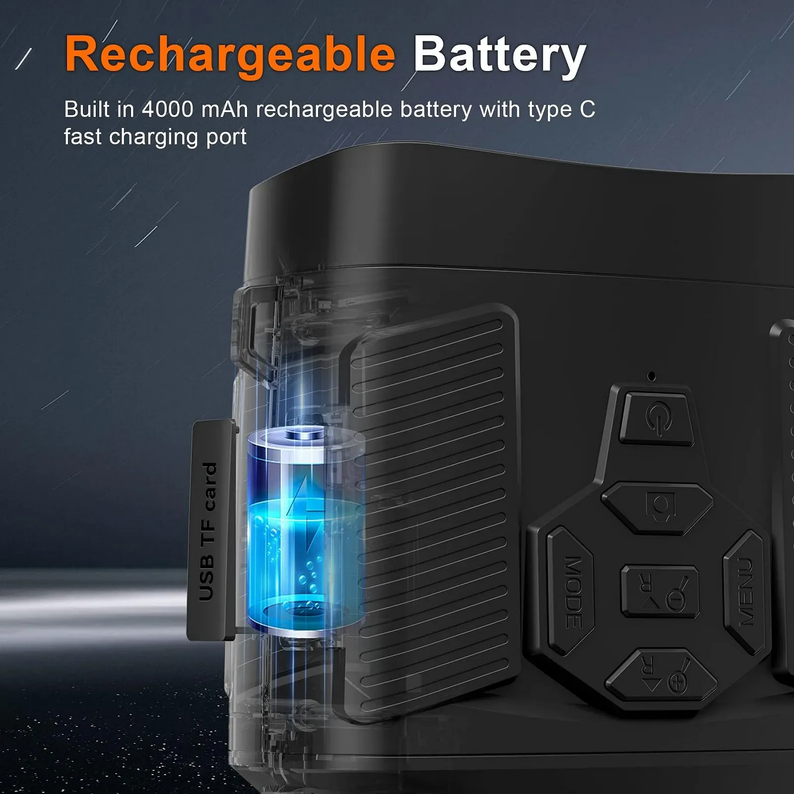 Бінокль нічного бачення MoonFox 4K Rechargeable Digital Infrared 32GB TF, фото №6