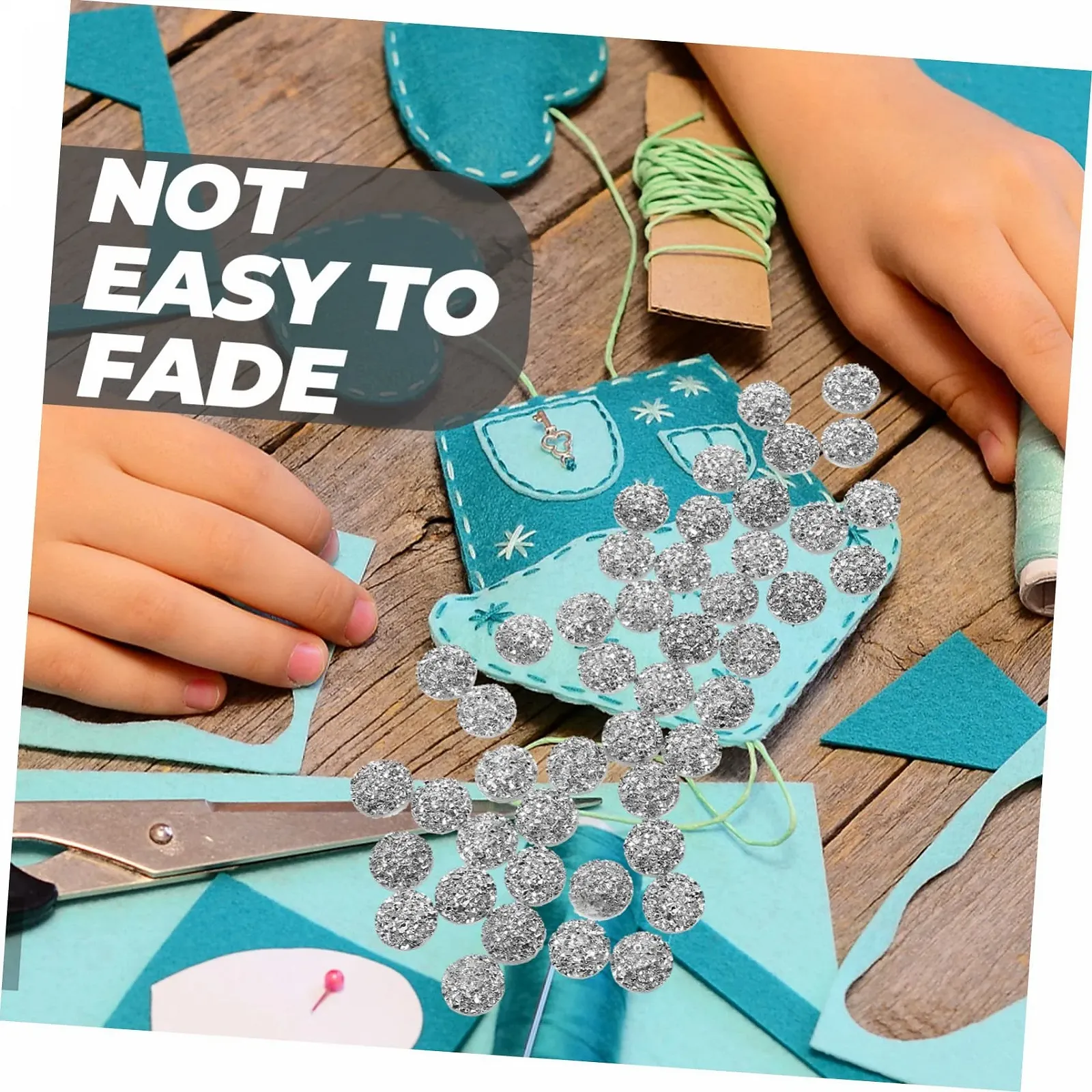 Стрази DECHOUS, 100 шт, для ювелірних прикрас, алмазні, для DIY, з плоскою задньою частиною, розсипні блискучі, фото №3