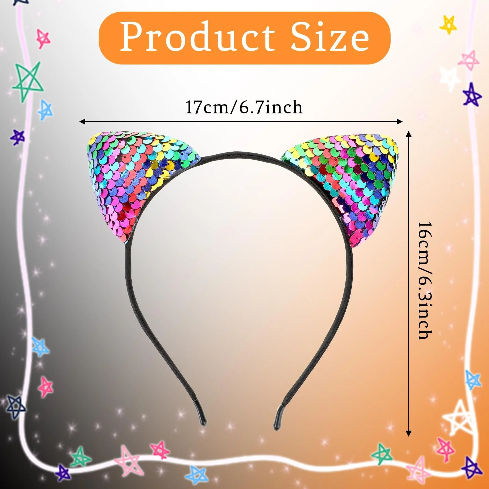 Обруч для волосся Вушка котика, фото №2