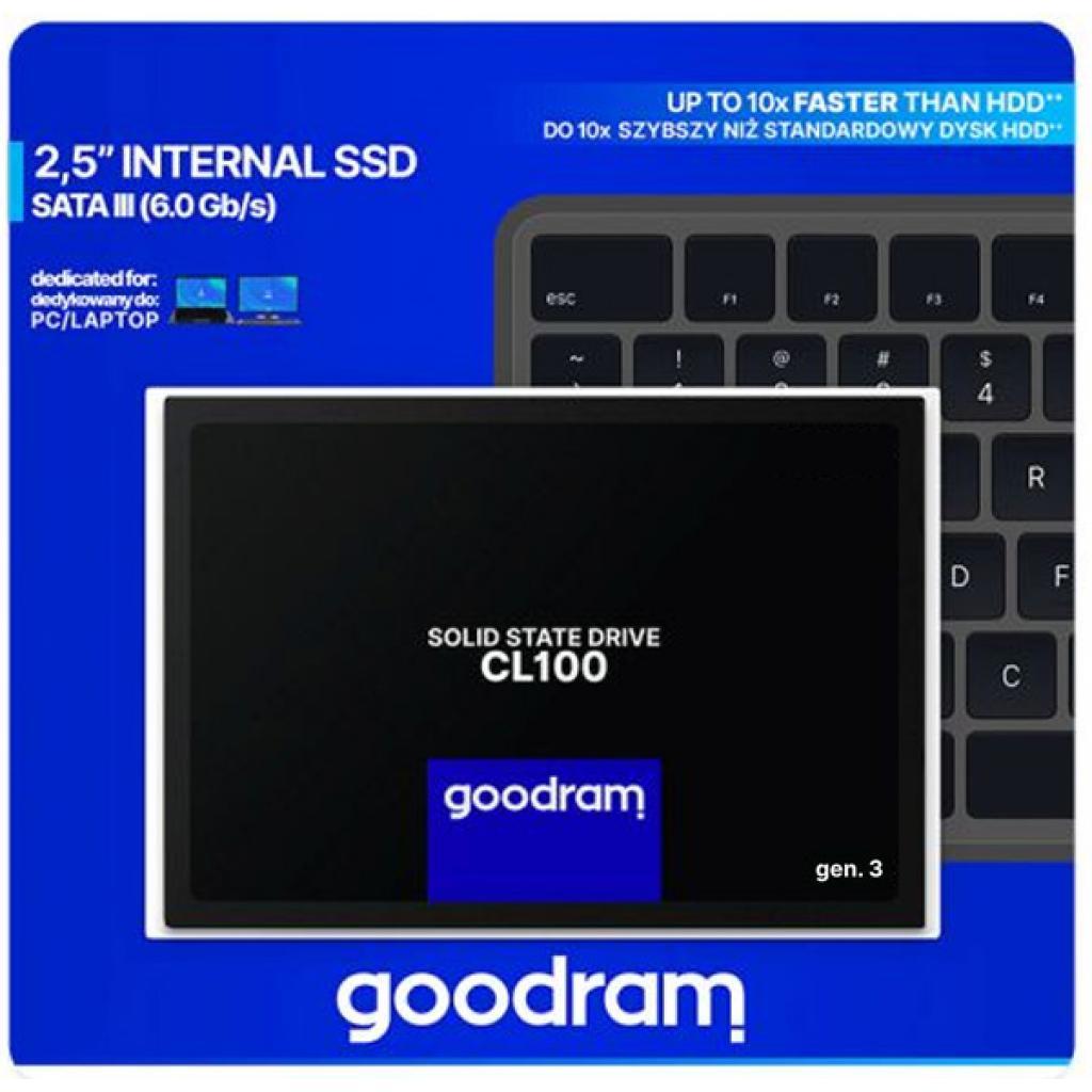 Внутренний накопитель Goodram SSD 2.5" 480GbSDPR-CL100-480-G3, фото №4