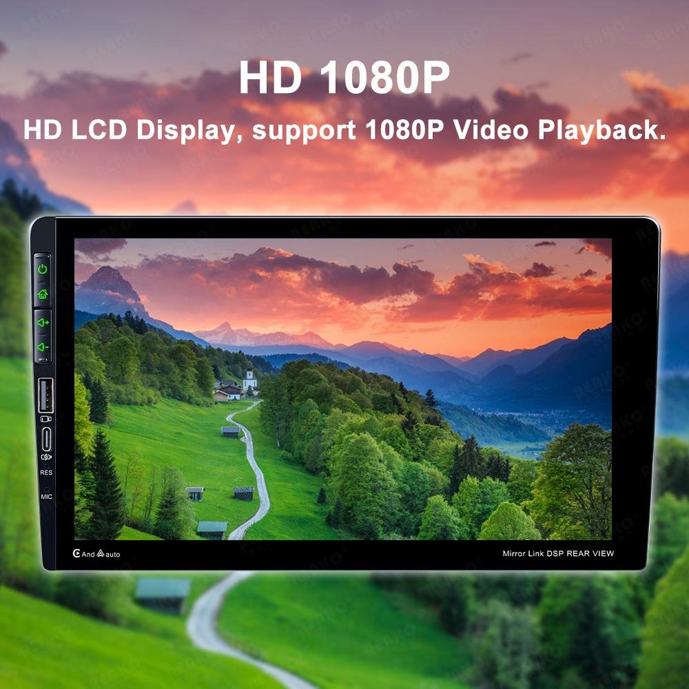 Автомагнітола Hikity / 9" / Сенсорна / 2/32Гб / Android 12 / Bluetooth / WI-FI / GPS / USB / microSD slot / 1DIN, фото №2