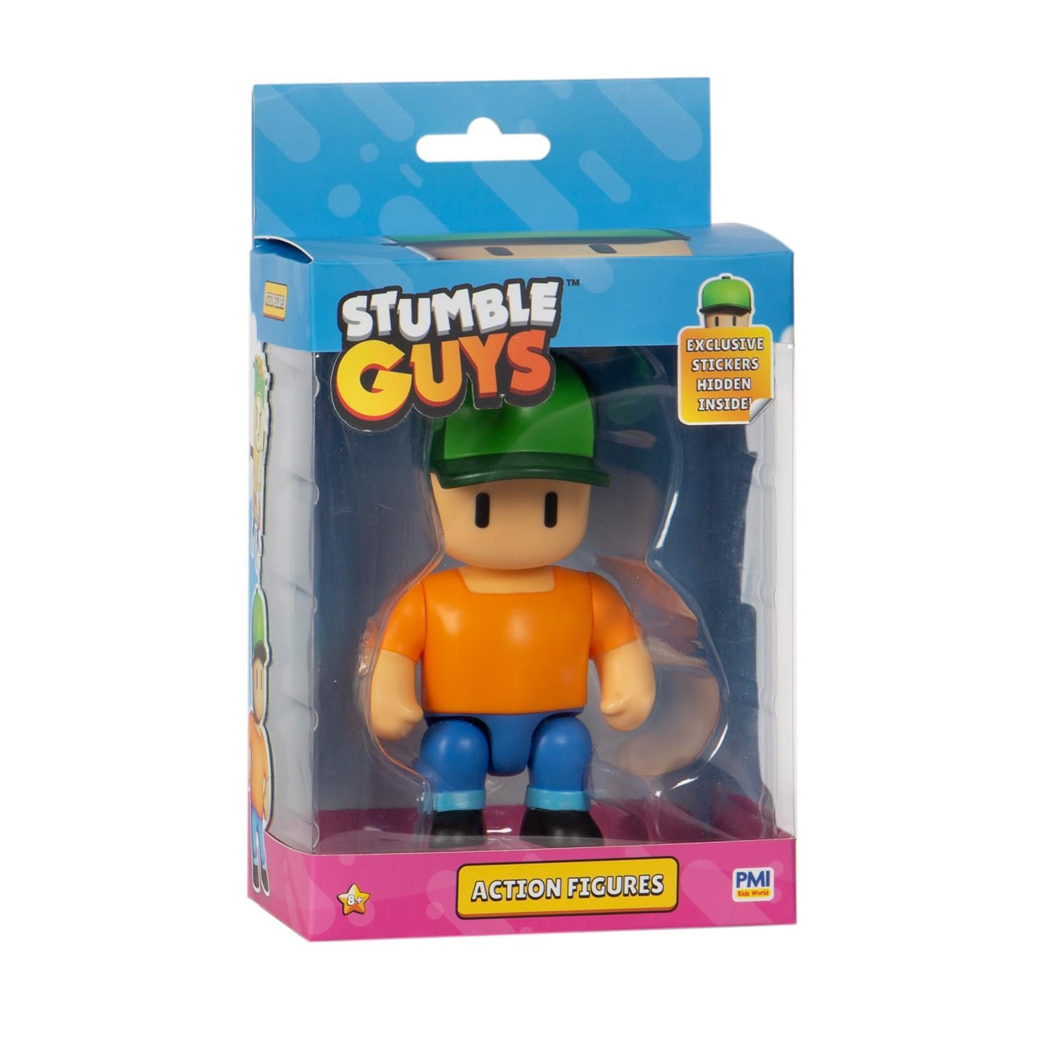Екшн-фігурка BANDAI Stumble Guys Mr. Stumble 11 см з шарнірами та наліпками, фото №4