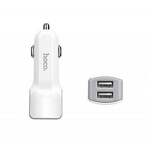 Адаптер HOCO CAR USB DOUBLE Z 23 белый - Фото 1