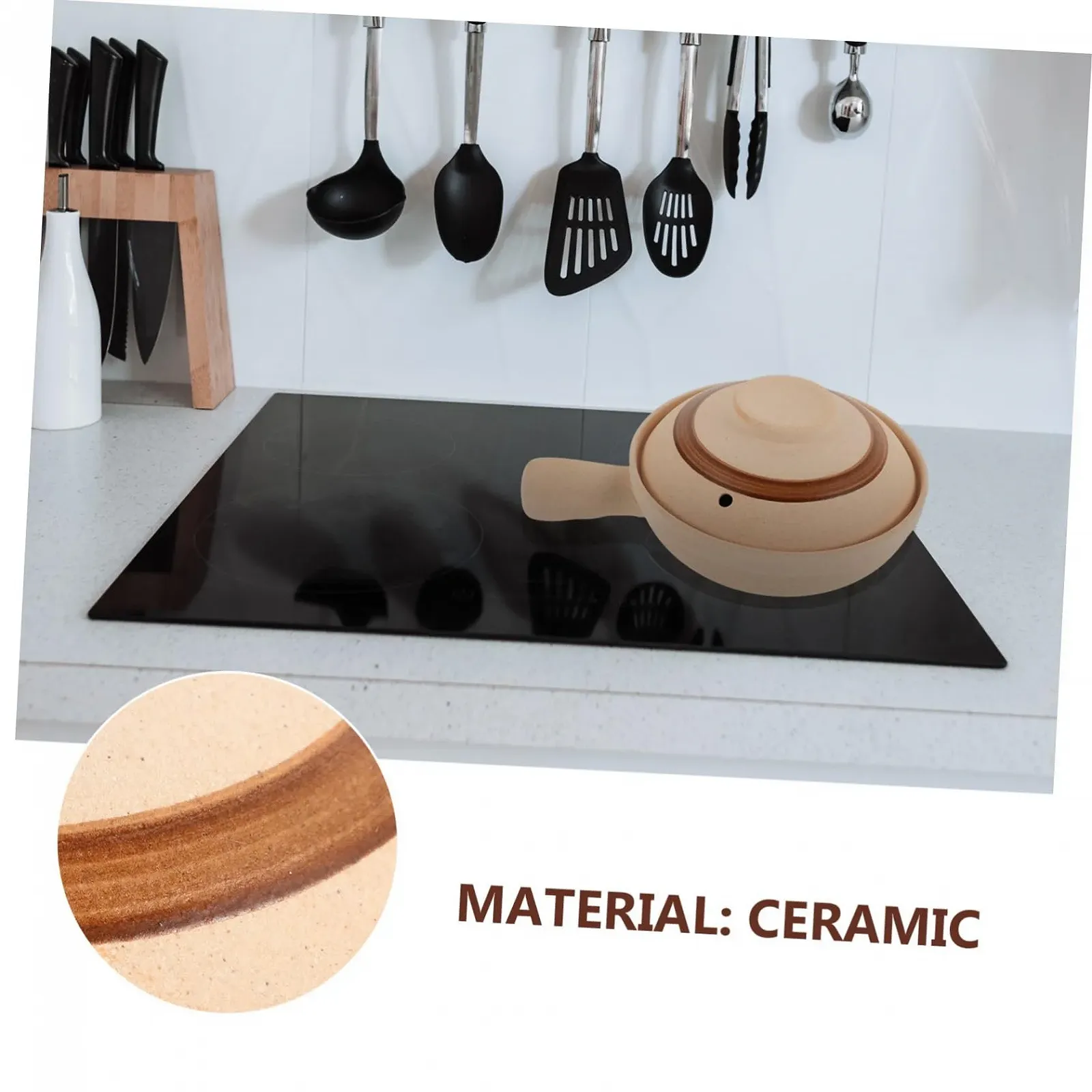 Кастрюля Керамическая С крышкой и одной ручкой, фото №8