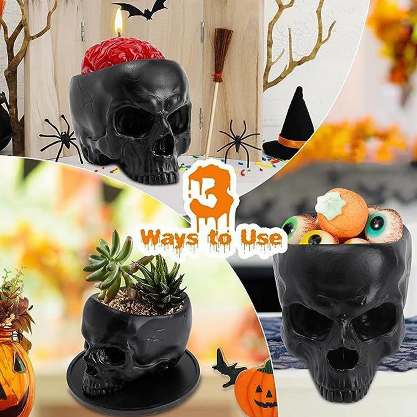 Тримач для свічок Resin Skull Halloween Skeleton, фото №2