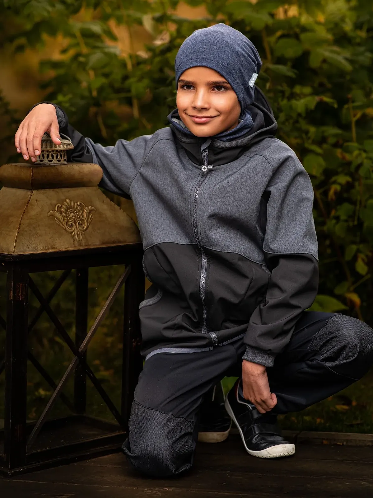 Софтшелл куртка Unuo Street Детская Флисовая Черный, Серый, фото №5 Софтшелл куртка Unuo Street Детская Флисовая Черный, Серый, фото №5